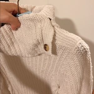 Banana Republic turtle neck button sweater